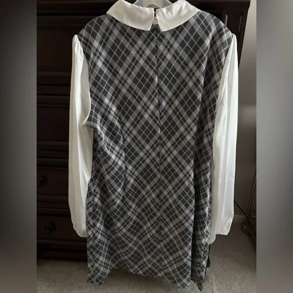 Tommy Hilfiger Gray and White Plaid Dress - Picture 3 of 3